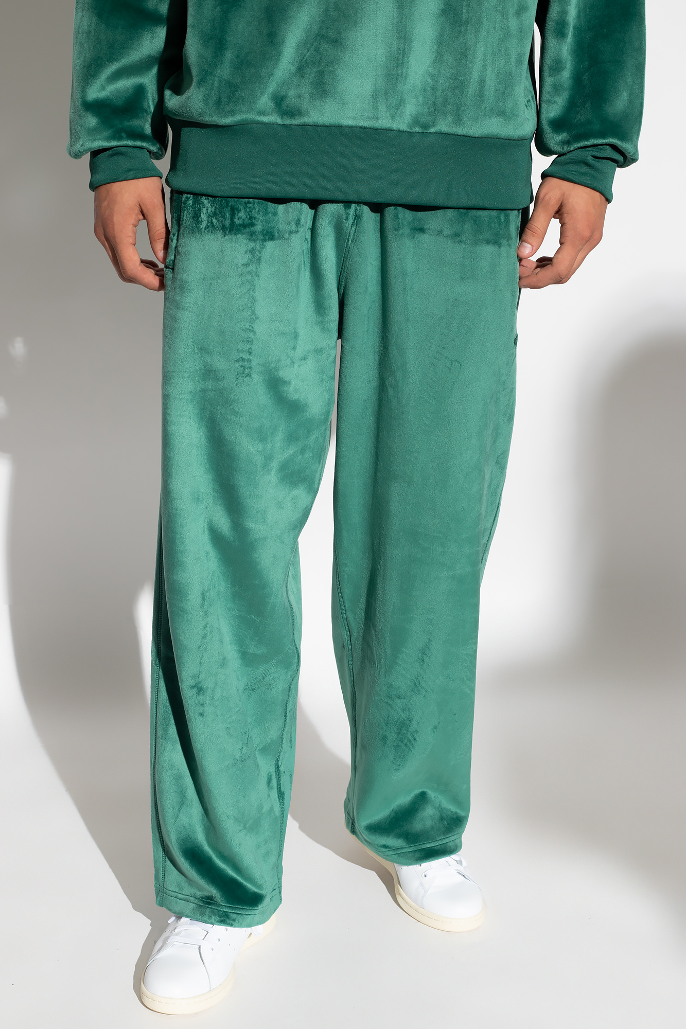 Adidas velour 2024 pants mens